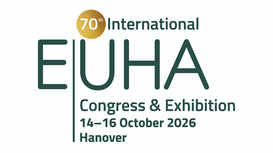 Logo for the 70th International EUHA Congress & Exhibition with event details on a white background.