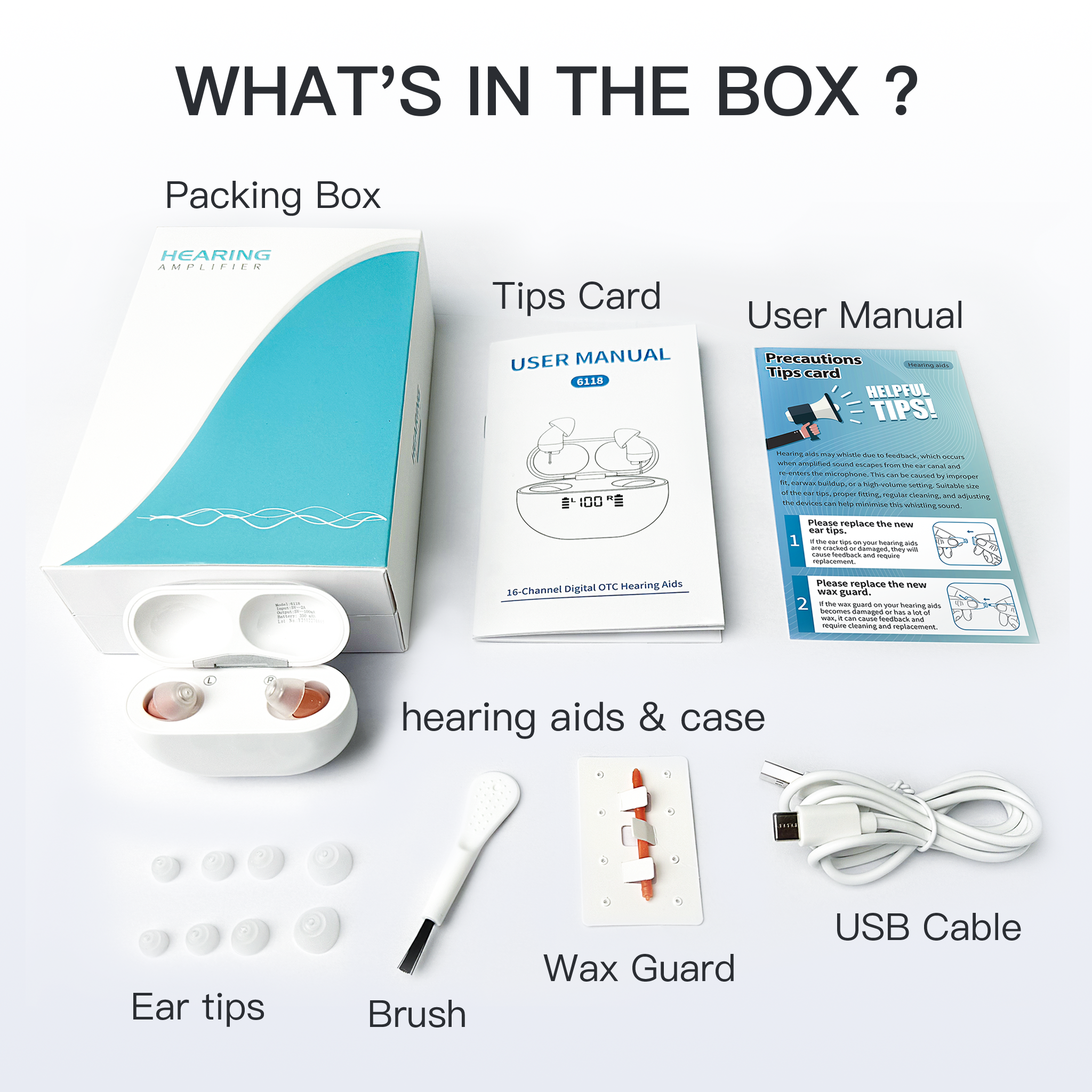 TM 6118 OTC CIC Hearing aids for Seniors