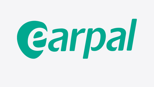 Green 'earpal' logo on a white background